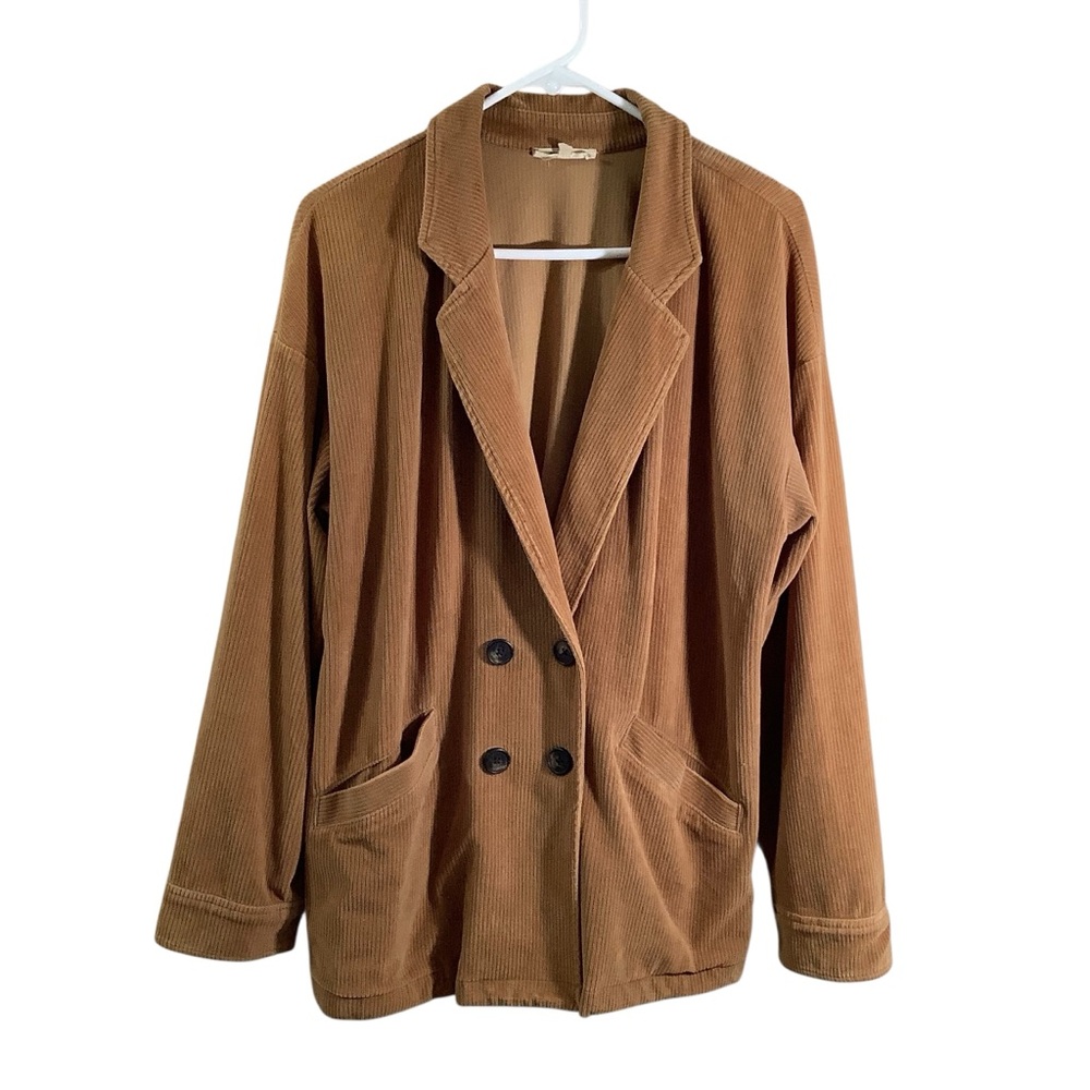 Madewell Tan Corduroy Redford Blazer Jacket Relaxed Cozy